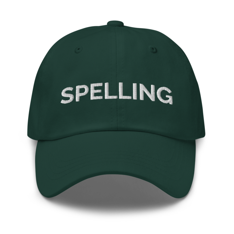 Spelling Hat - Spruce