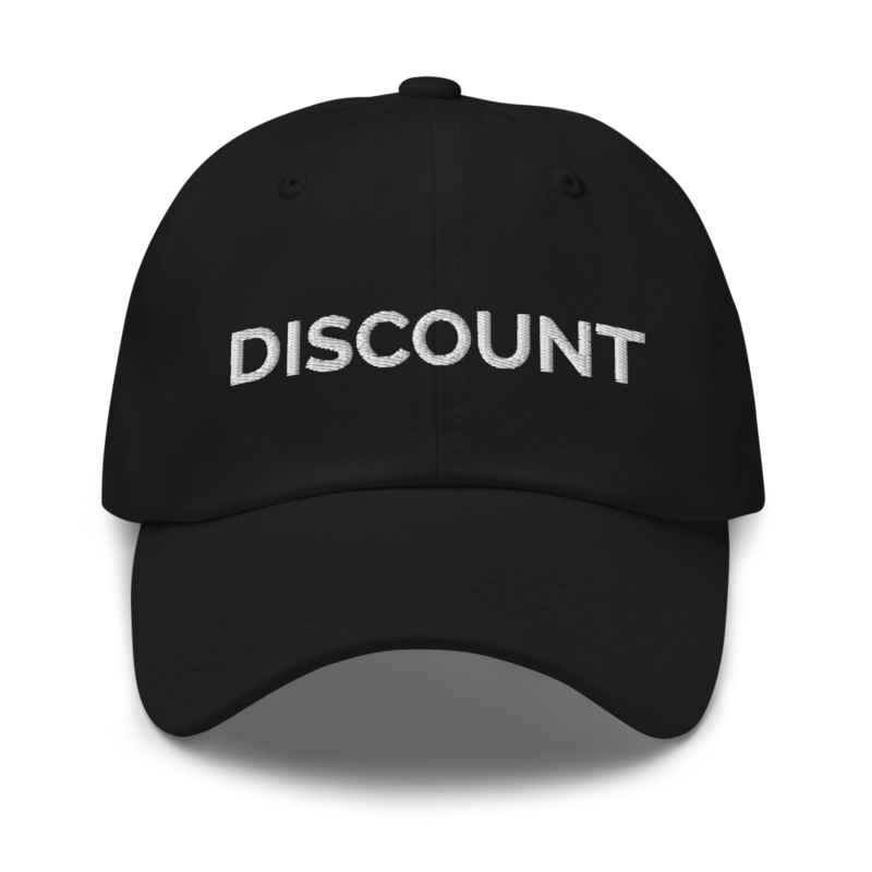 Discount Hat - Black