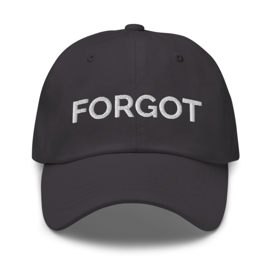 Forgot Hat - Dark Grey