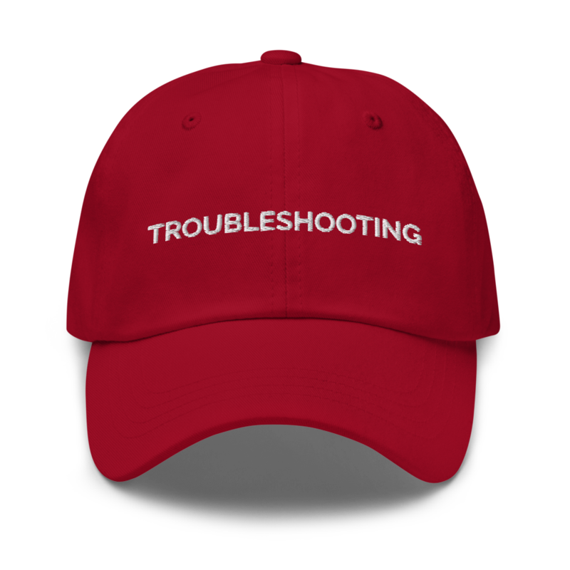 Troubleshooting Hat - Cranberry
