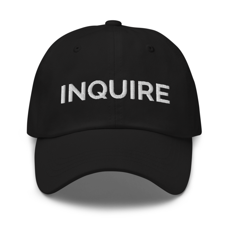 Inquire Hat - Black