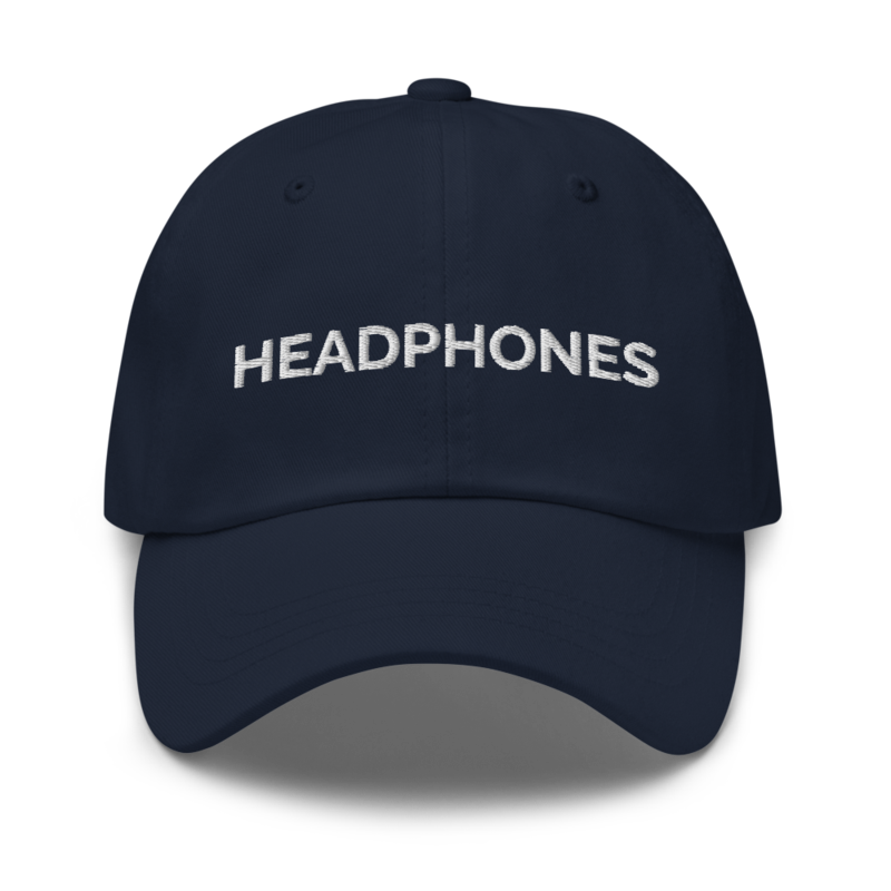 Headphones Hat - Navy