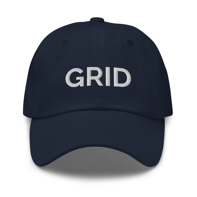 Grid Hat - Navy