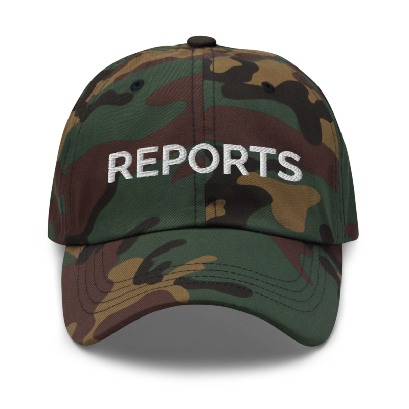 Reports Hat - Green Camo