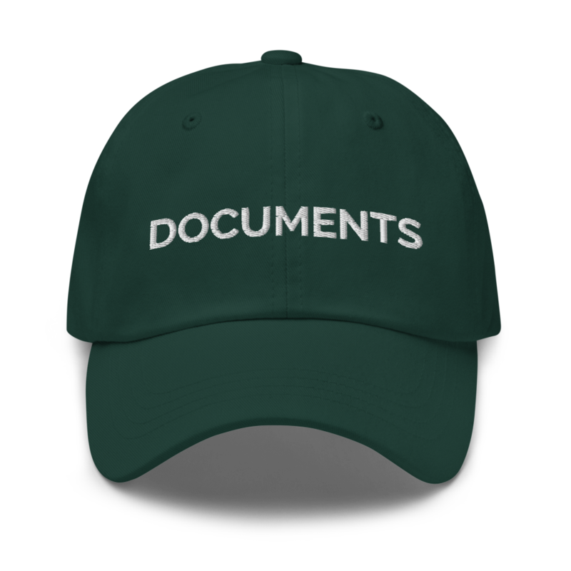 Documents Hat - Spruce