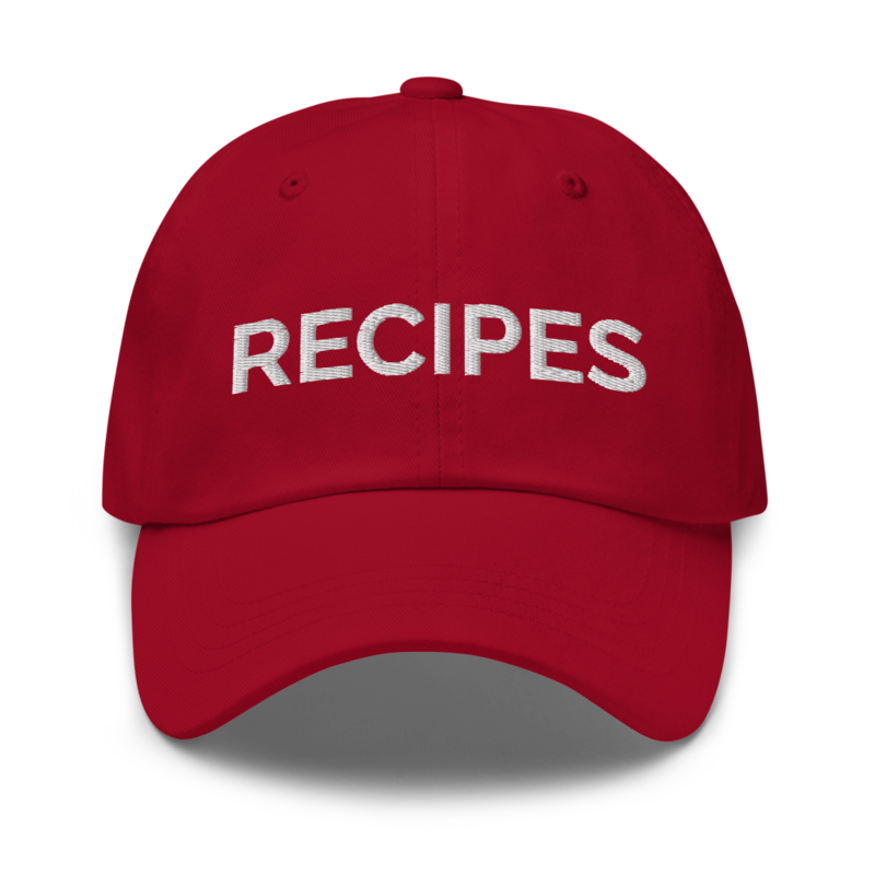 Recipes Hat - Cranberry