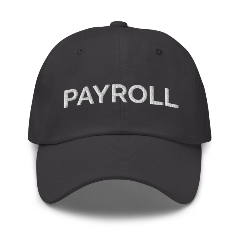 Payroll Hat - Dark Grey