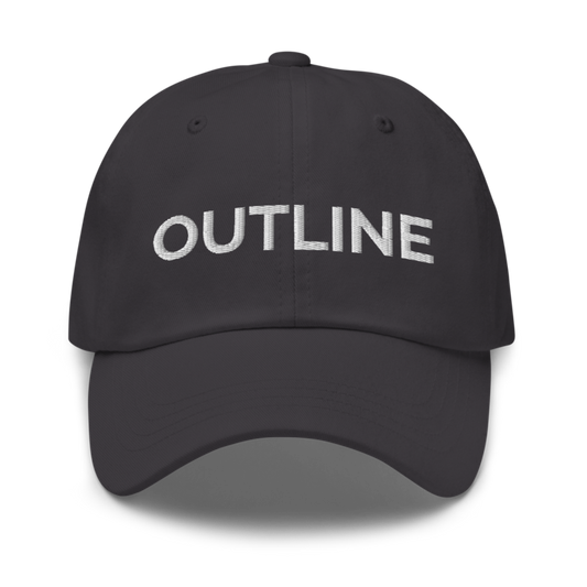 Outline Hat - Dark Grey