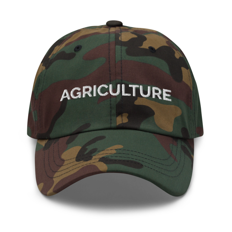 Agriculture Hat - Green Camo