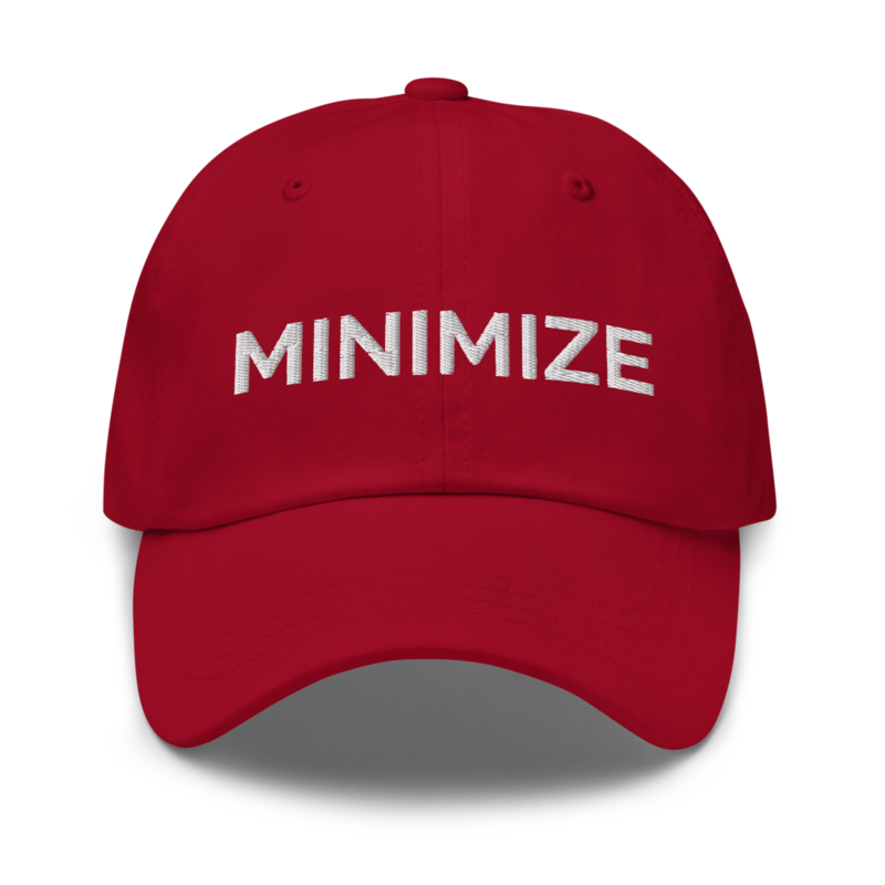 Minimize Hat - Cranberry