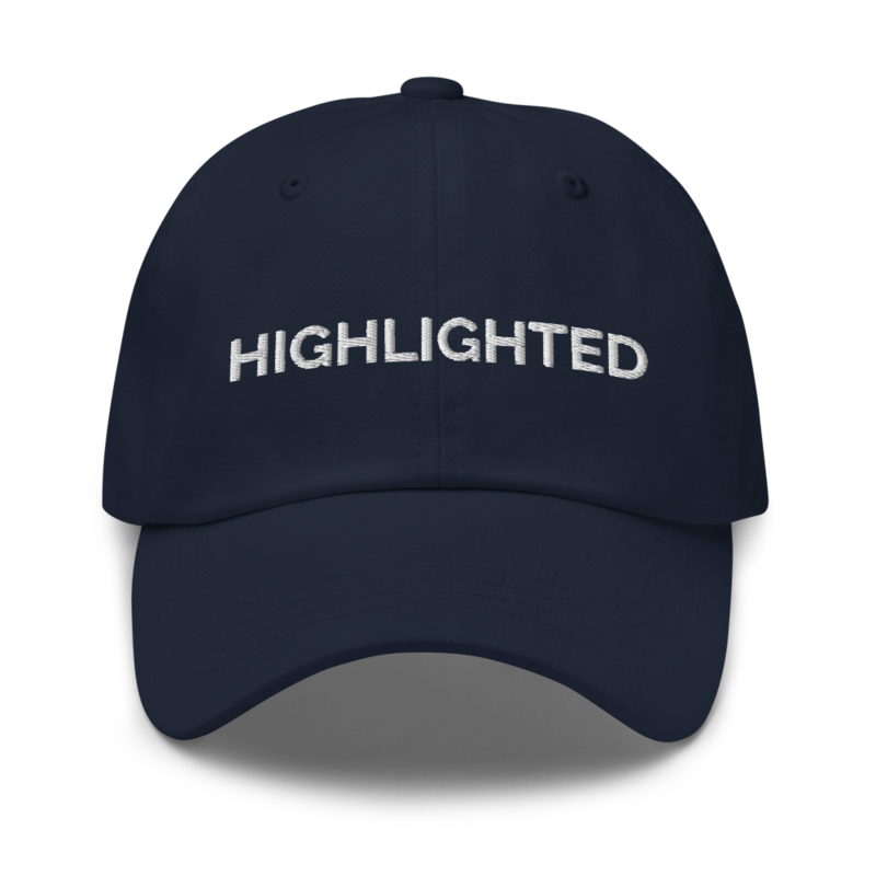 Highlighted Hat - Navy