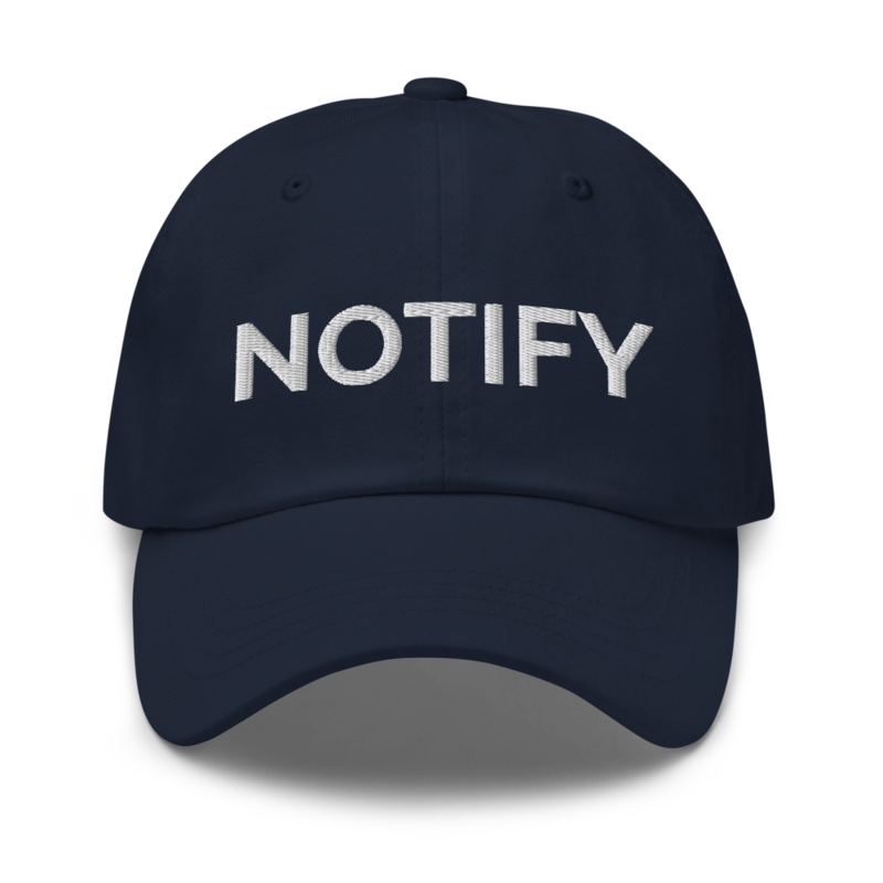 Notify Hat - Navy
