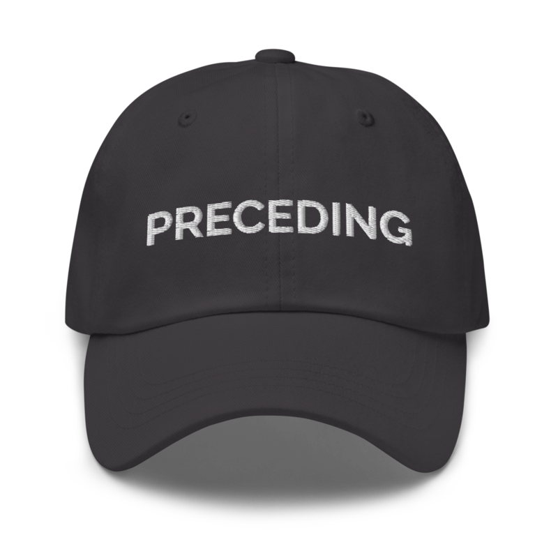 Preceding Hat - Dark Grey