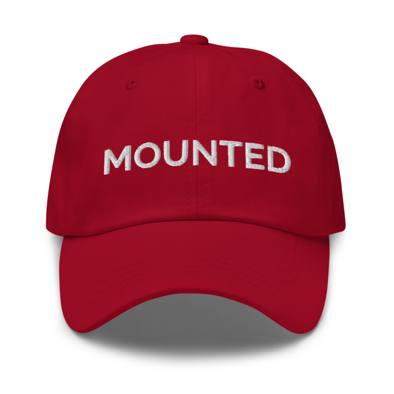 Mounted Hat - Cranberry