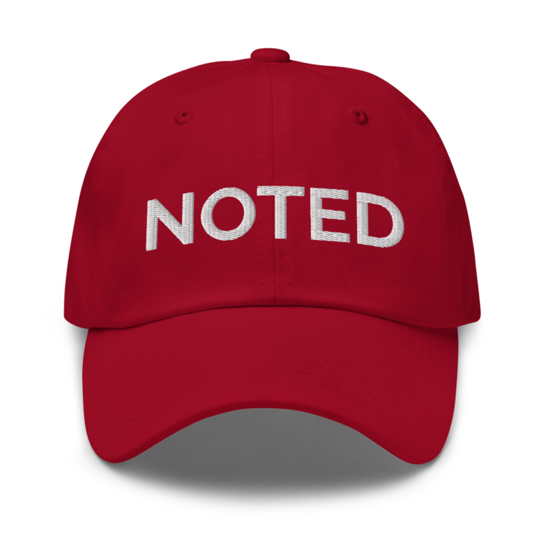 Noted Hat - Cranberry