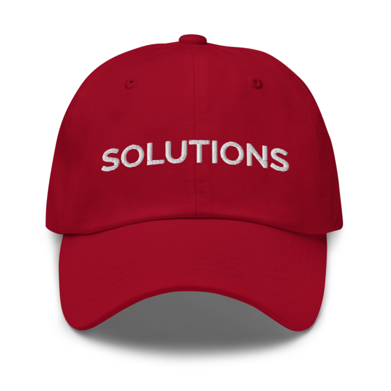 Solutions Hat - Cranberry