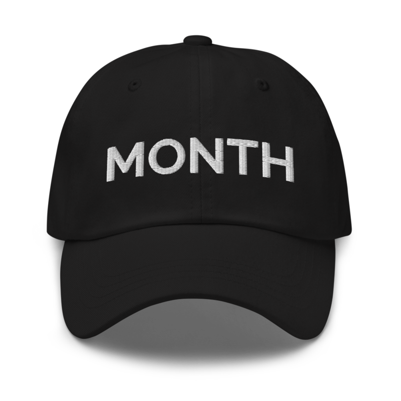 Month Hat - Black
