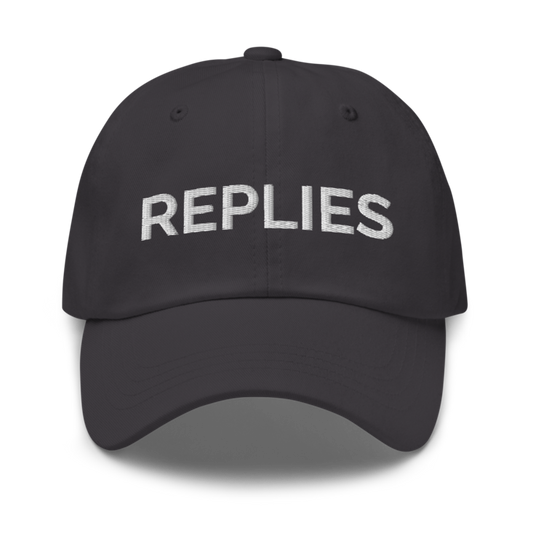 Replies Hat - Dark Grey