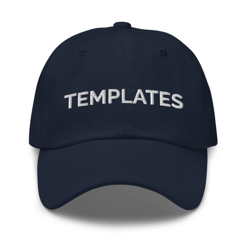 Templates Hat - Navy