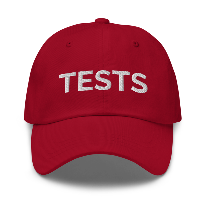 Tests Hat - Cranberry