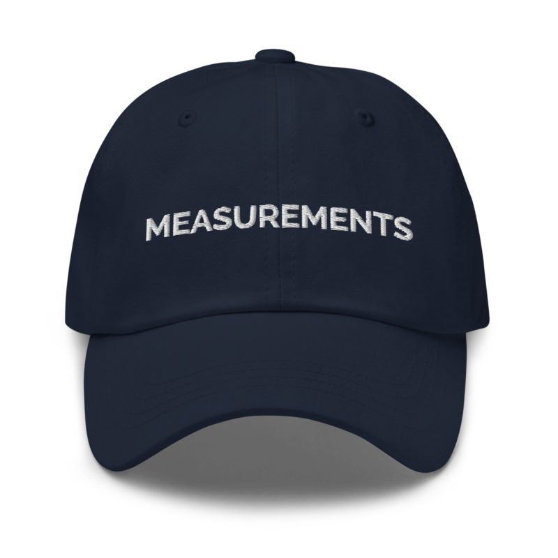 Measurements Hat - Navy