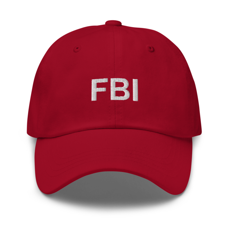 Fbi Hat - Cranberry