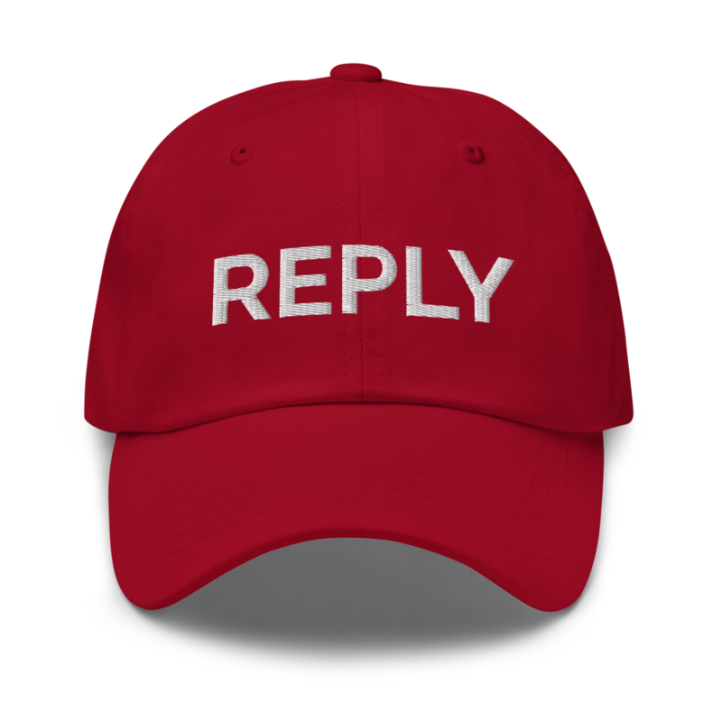 Reply Hat - Cranberry