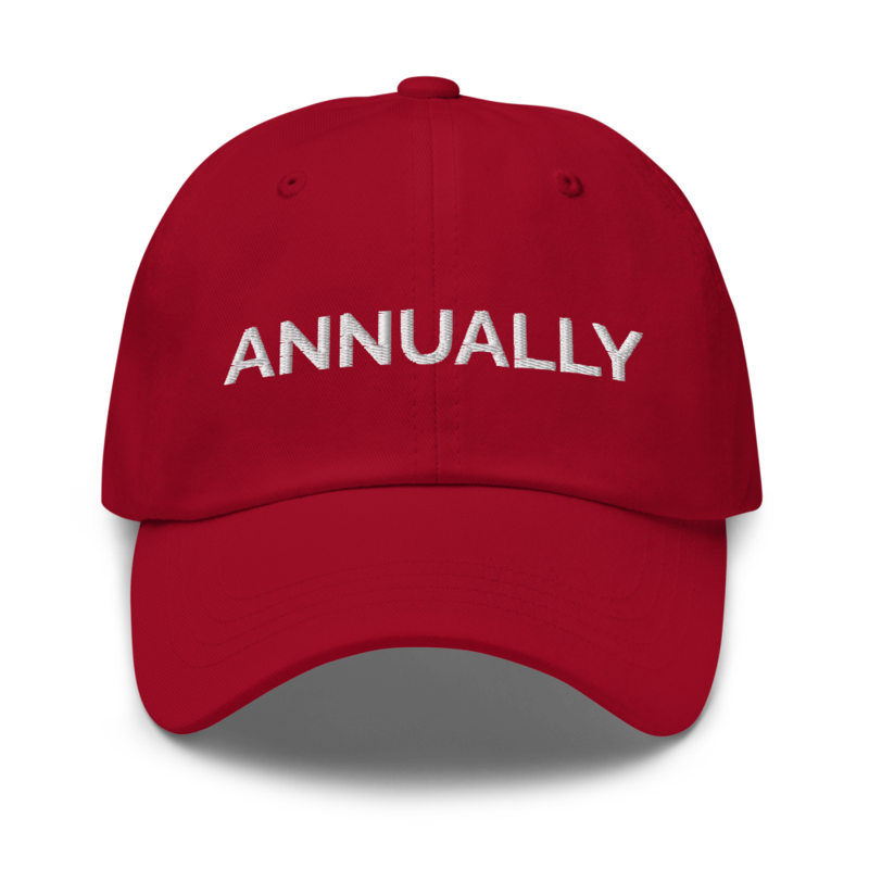 Annually Hat - Cranberry