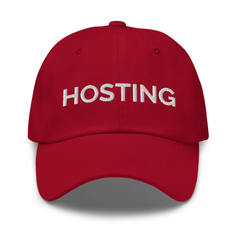 Hosting Hat - Cranberry