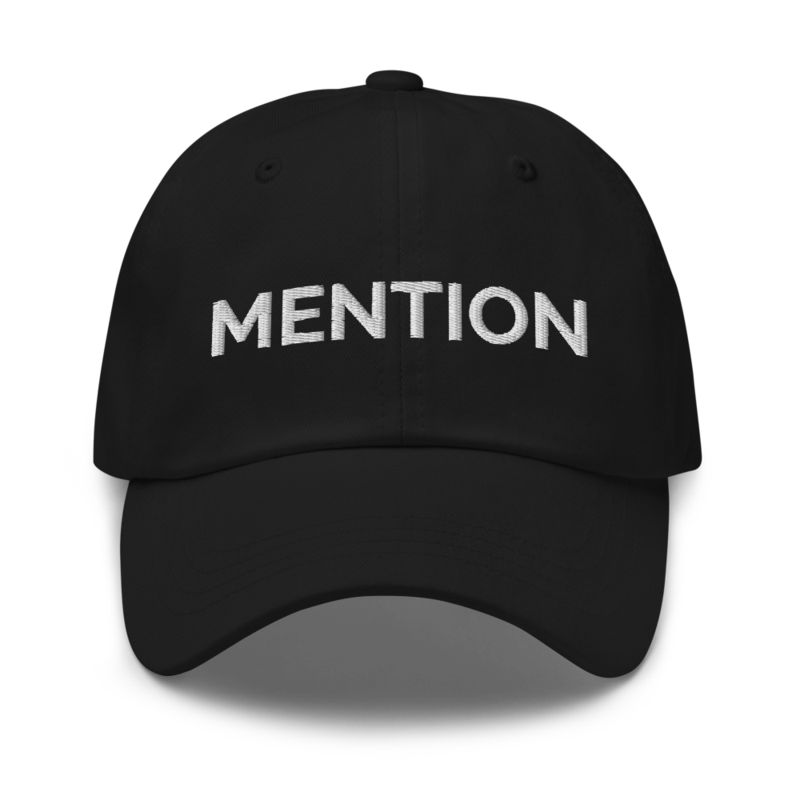 Mention Hat - Black
