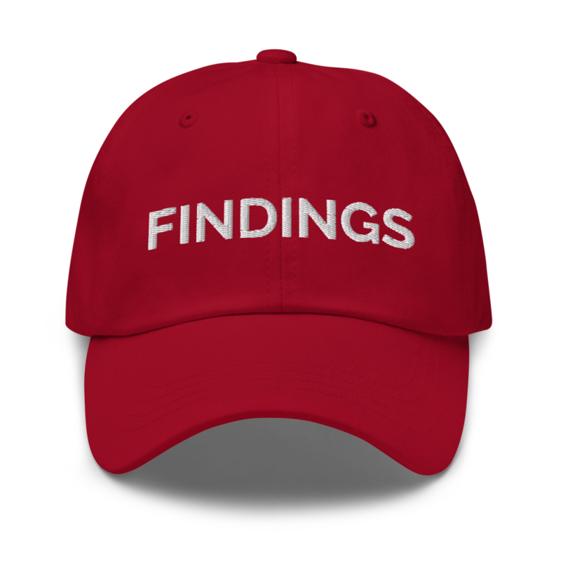 Findings Hat - Cranberry