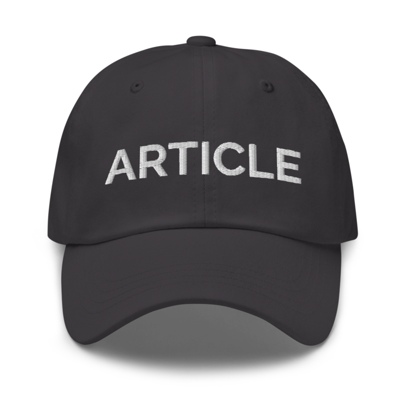 Article Hat - Dark Grey