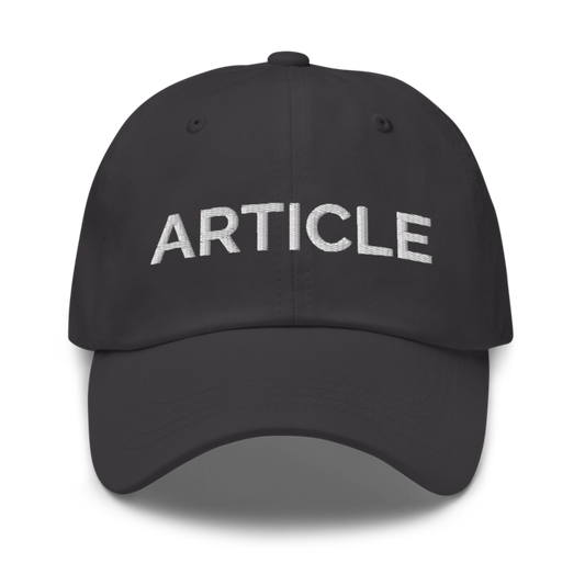 Article Hat - Dark Grey