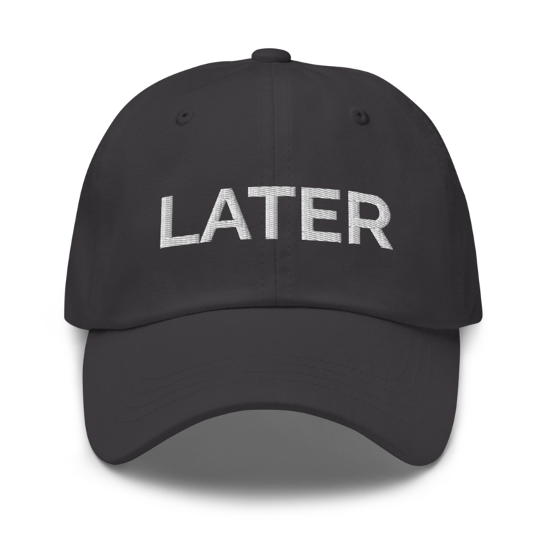 Later Hat - Dark Grey