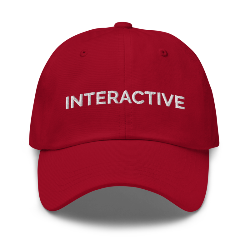 Interactive Hat - Cranberry