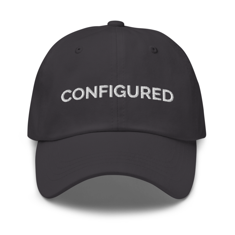 Configured Hat - Dark Grey