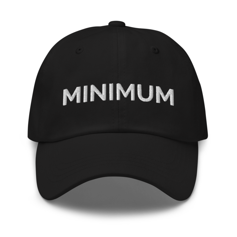 Minimum Hat - Black