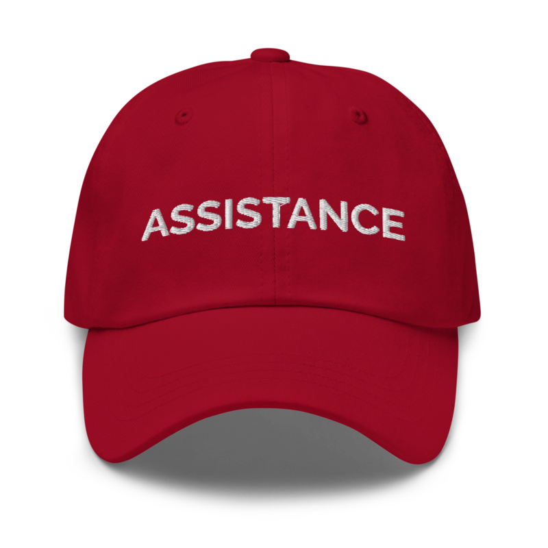 Assistance Hat - Cranberry