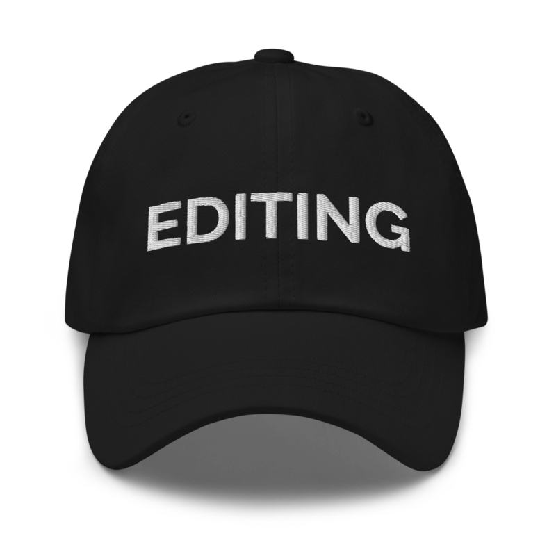 Editing Hat - Black