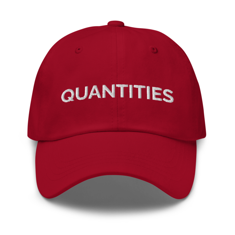 Quantities Hat - Cranberry