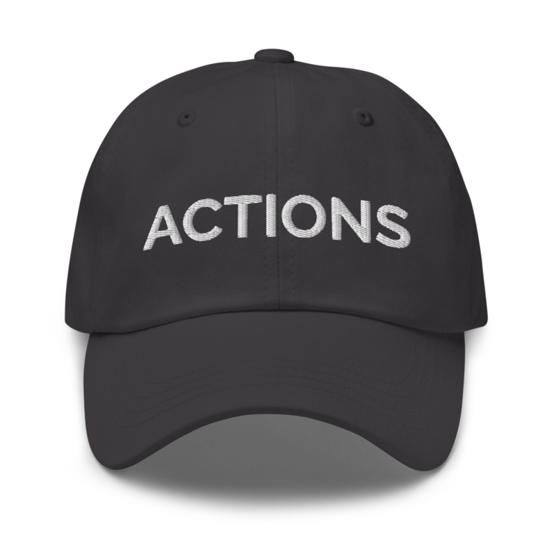 Actions Hat - Dark Grey