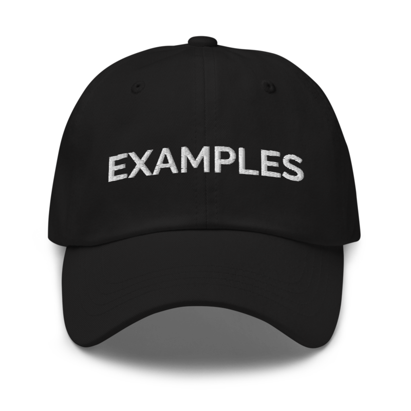 Examples Hat - Black