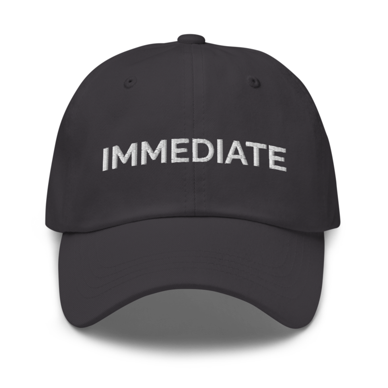 Immediate Hat - Dark Grey