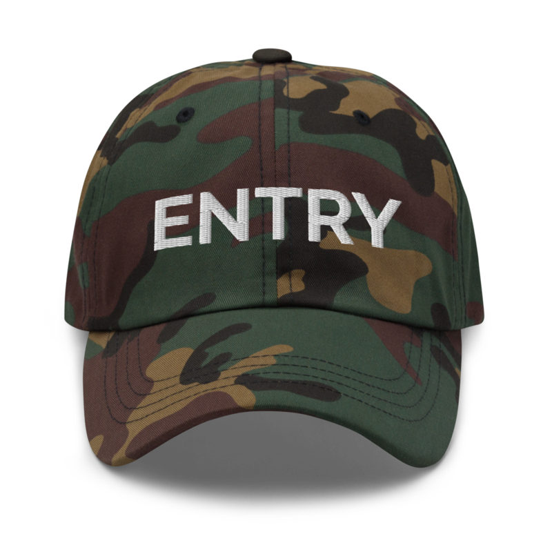 Entry Hat - Green Camo