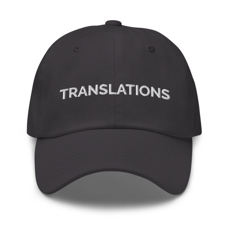Translations Hat - Dark Grey