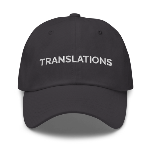 Translations Hat - Dark Grey