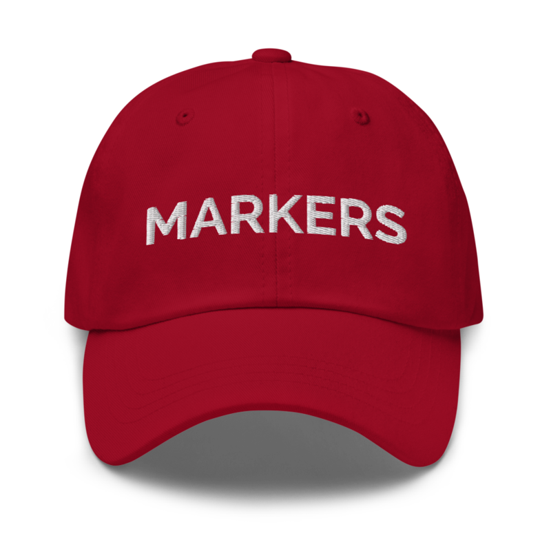 Markers Hat - Cranberry