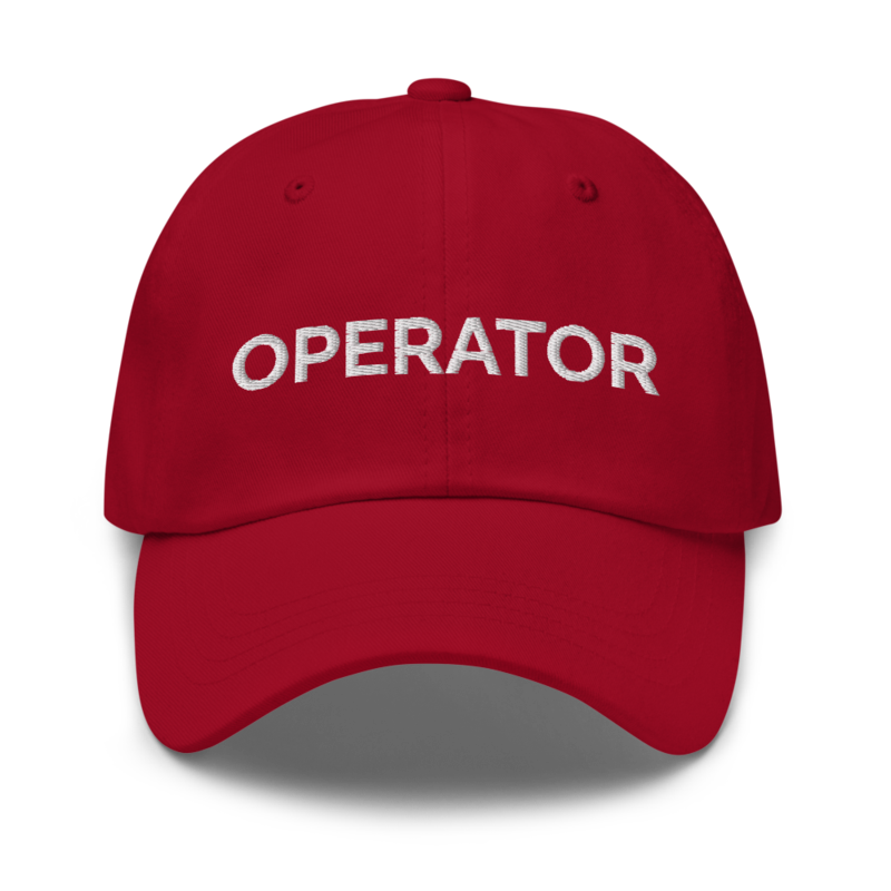 Operator Hat - Cranberry