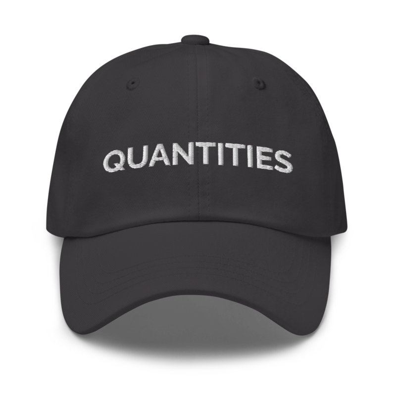 Quantities Hat - Dark Grey
