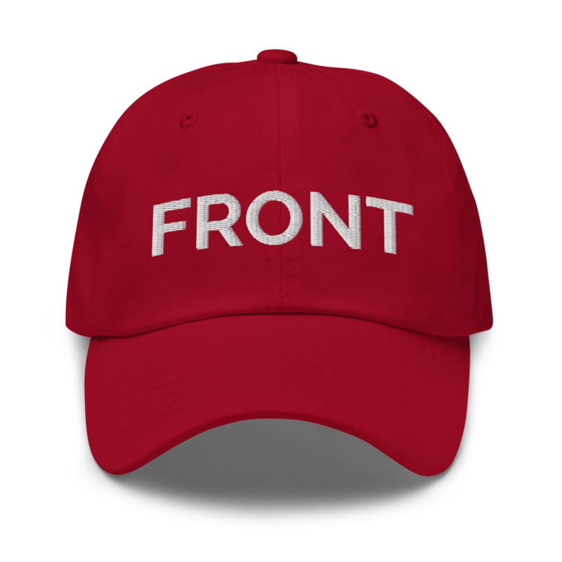 Front Hat - Cranberry